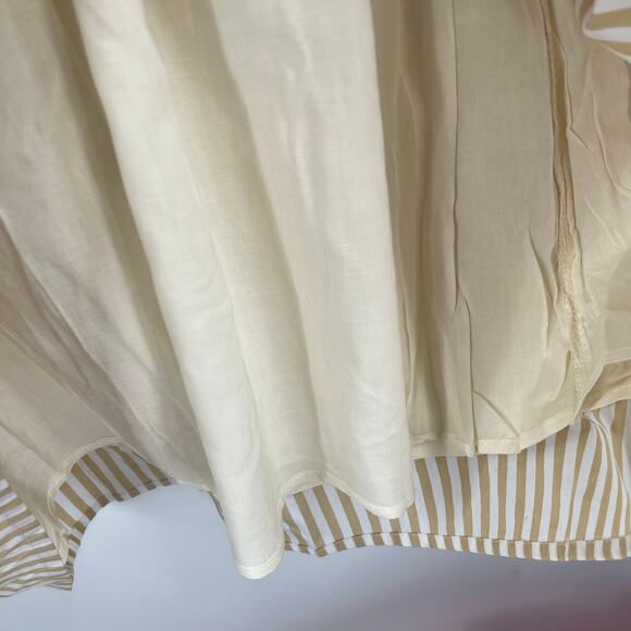 LINE & DOT Ryline Dress Size Small Yellow Stripe Yellow/Tan Ruffle Tie Waist NWT - Picture 14 of 16